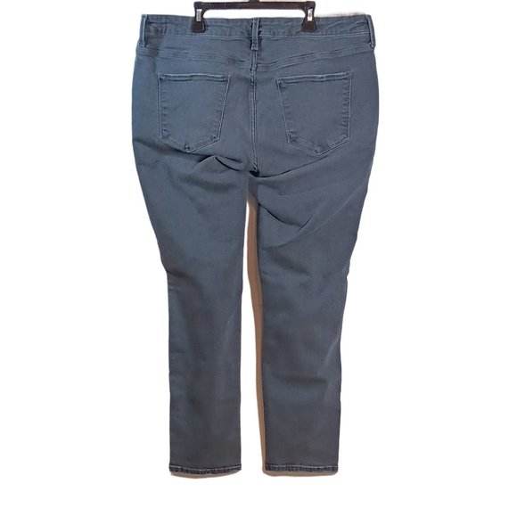 Universal Thread Womens Mid Rise Distressed Skinny Jeans Gray Size 18W - Picture 3 of 4